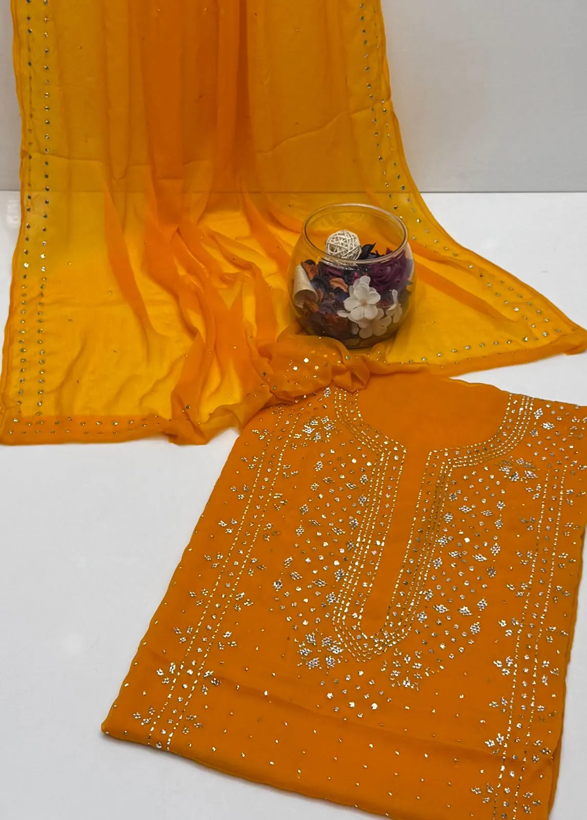 Bamber chiffon Mukesh 2 pc